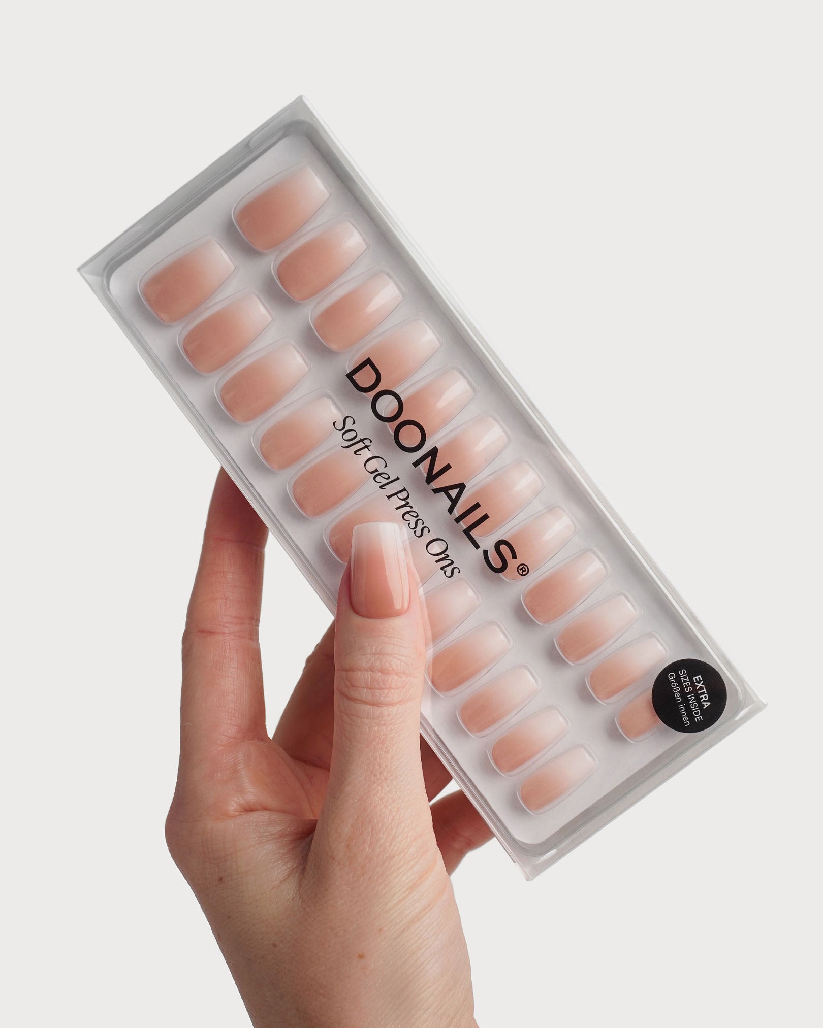 Babyboomer Corte Coffin Press Ons in Soft Gel