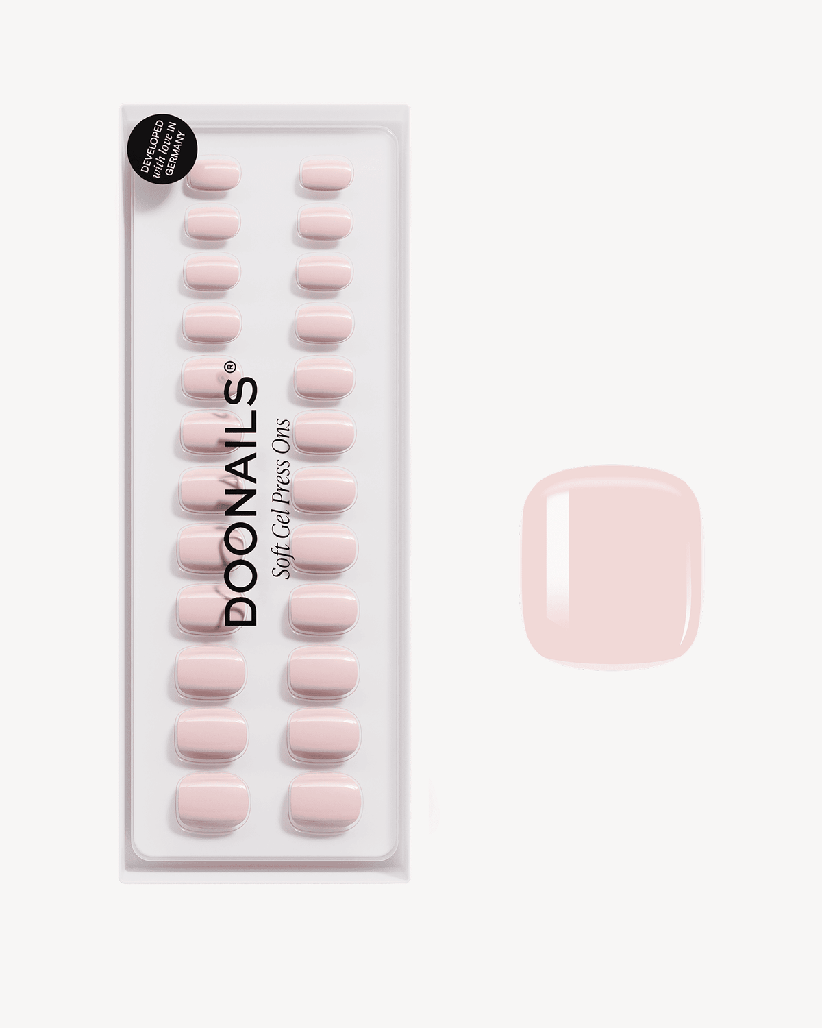 Ballerina Ultra Corte Quadrate Press Ons in Soft Gel