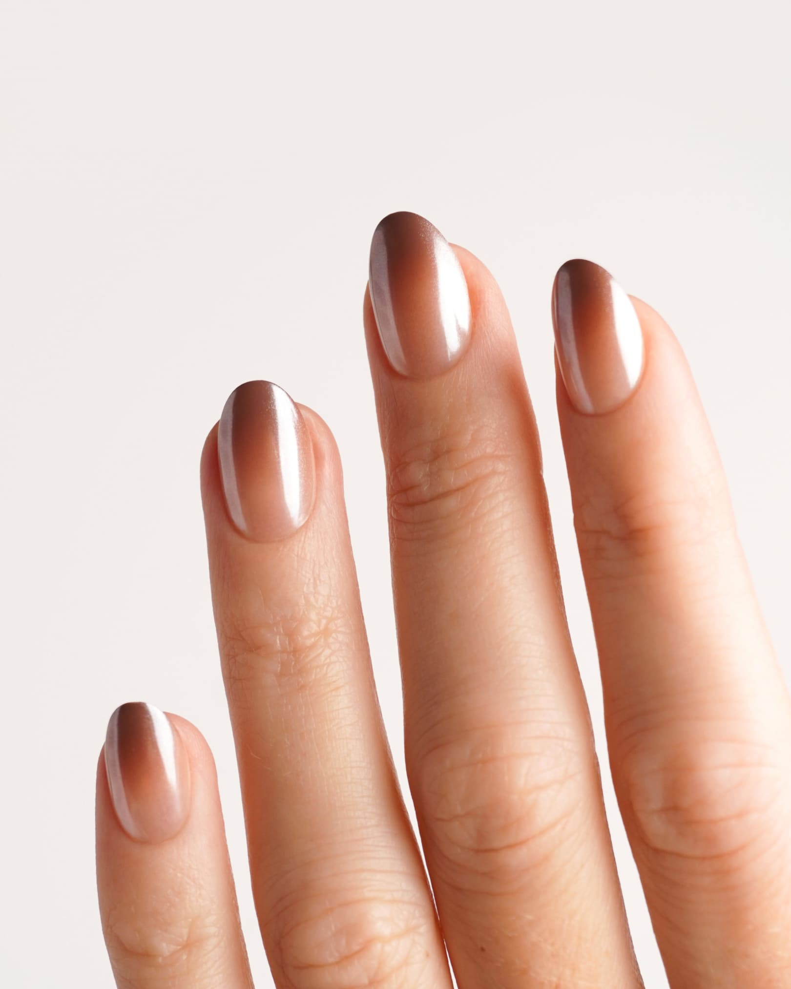 Press Ons in Soft Gel Brownie Rotondo Corte - Doonails Italy