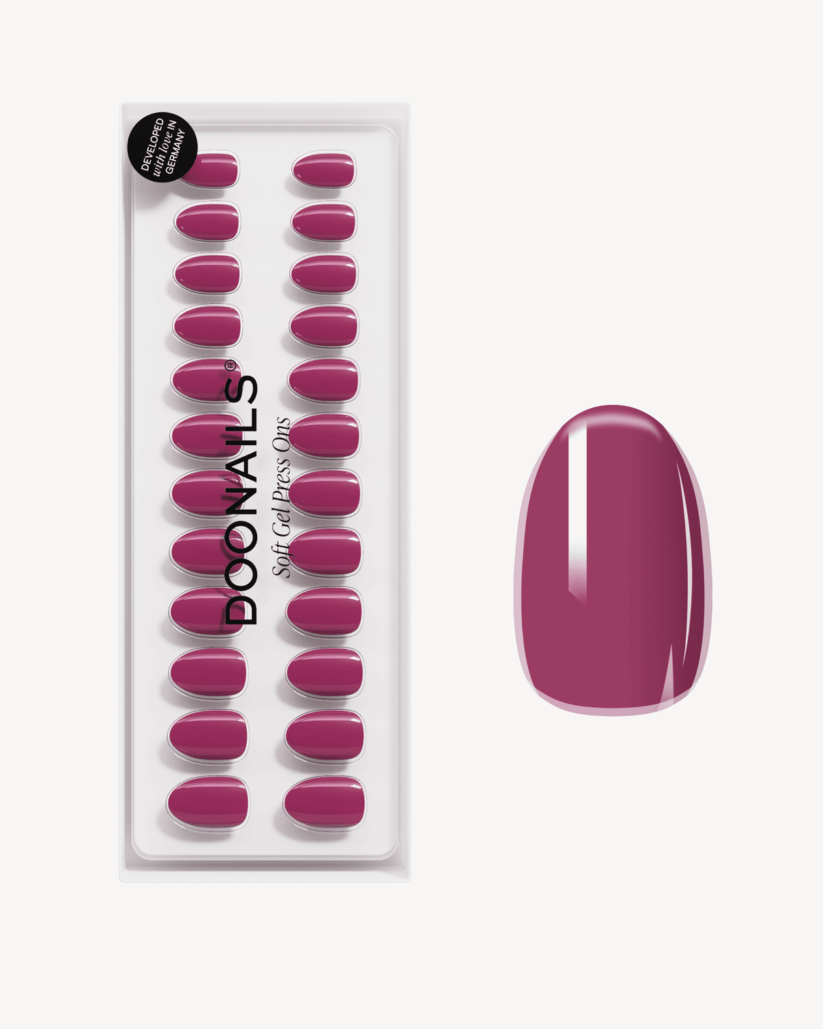 Bubblegum Corte Rotonde Press Ons in Soft Gel