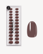 Press Ons in Soft Gel Café Noir Rotonde Cortedoonails