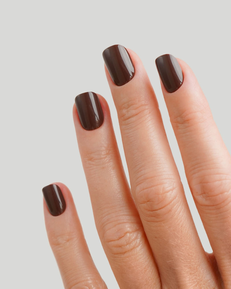 Cafe Noir Extra Corte Quadrate Press Ons in Soft Gel
