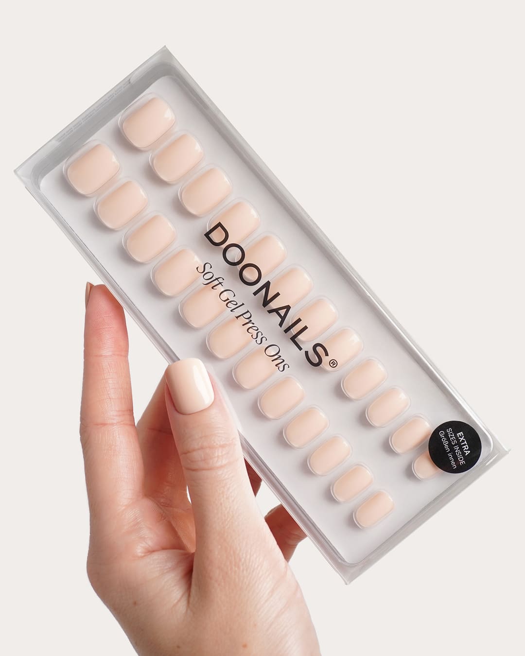 Cheesecake Extra Corte Quadrate Press Ons in Soft Gel