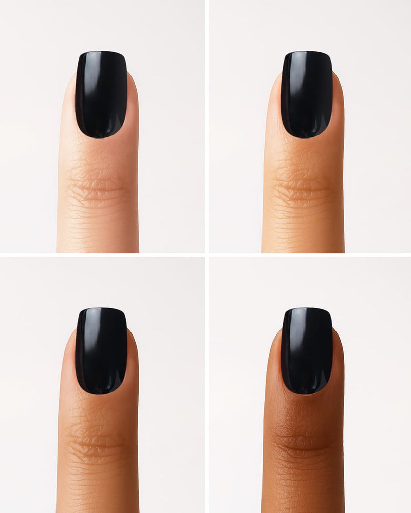 Soft Gel Press Ons Dark Dream Short Square