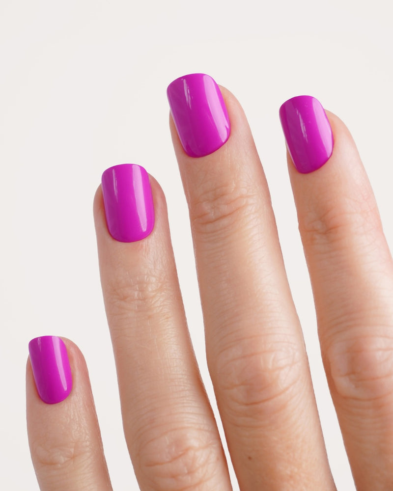 Press Ons in Soft Gel Dragonfruit Quadrate Extra Corte - Doonails Italy