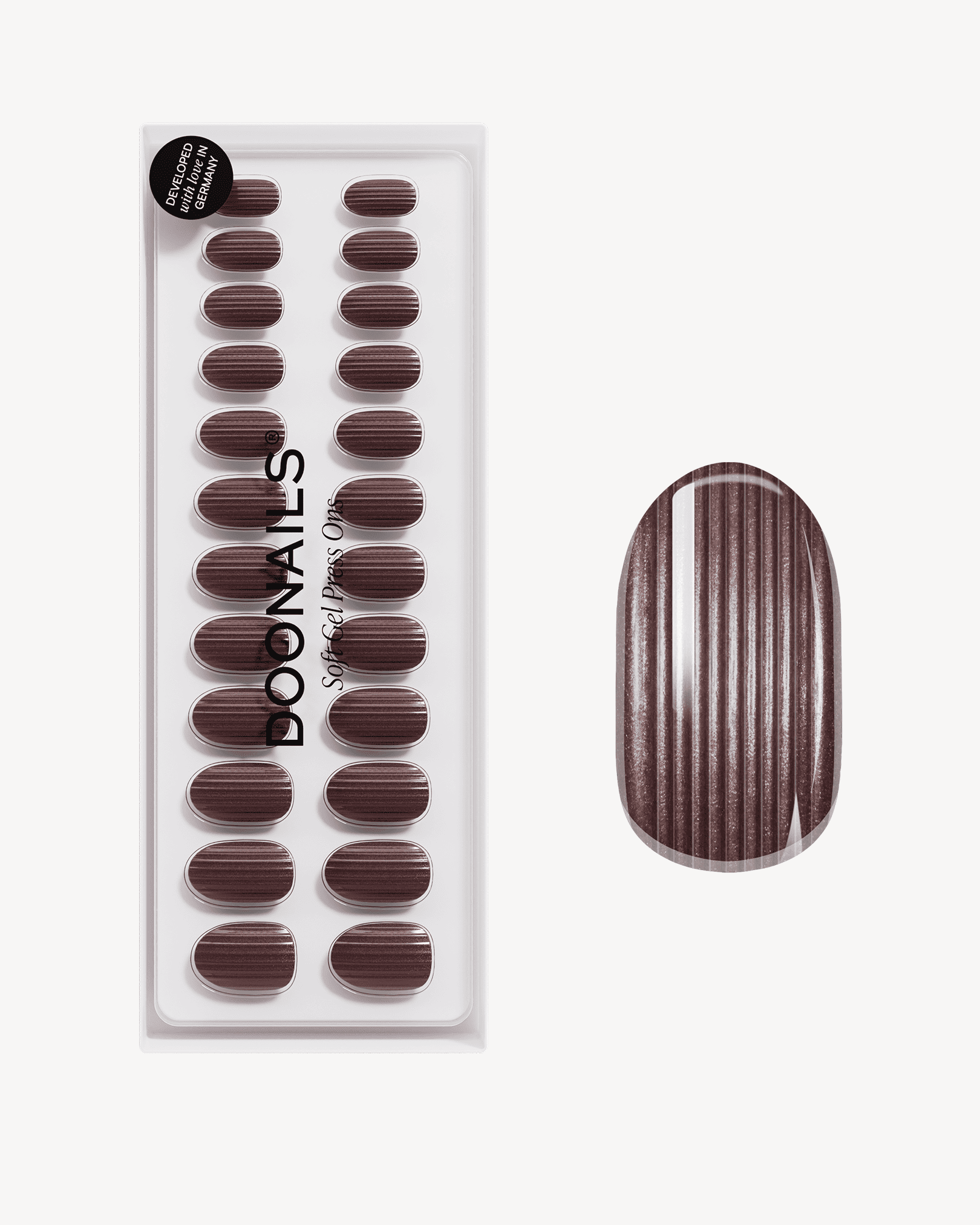 Espresso Martini Medie Rotonde Press Ons in Soft Gel
