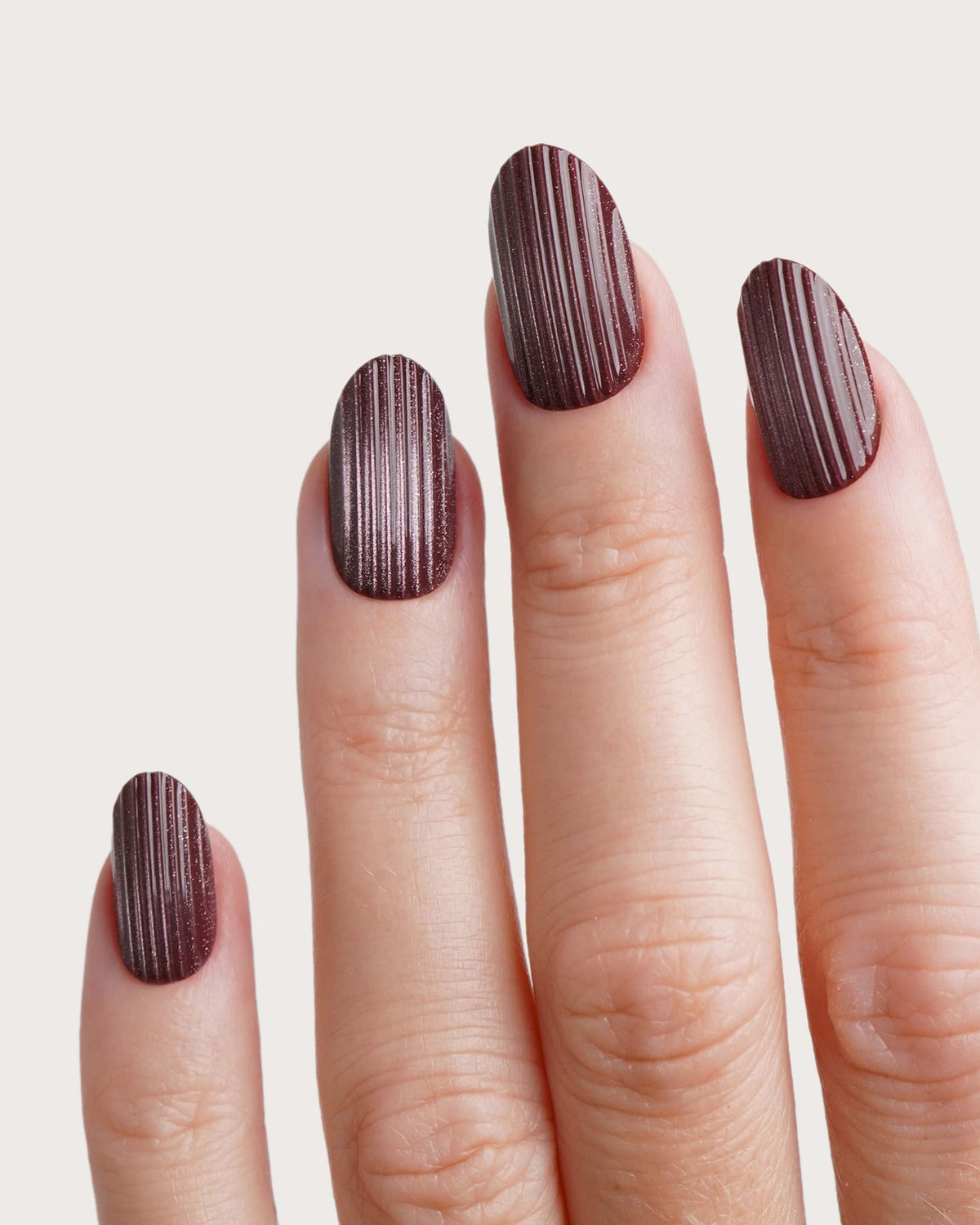 Espresso Martini Medie Rotonde Press Ons in Soft Gel