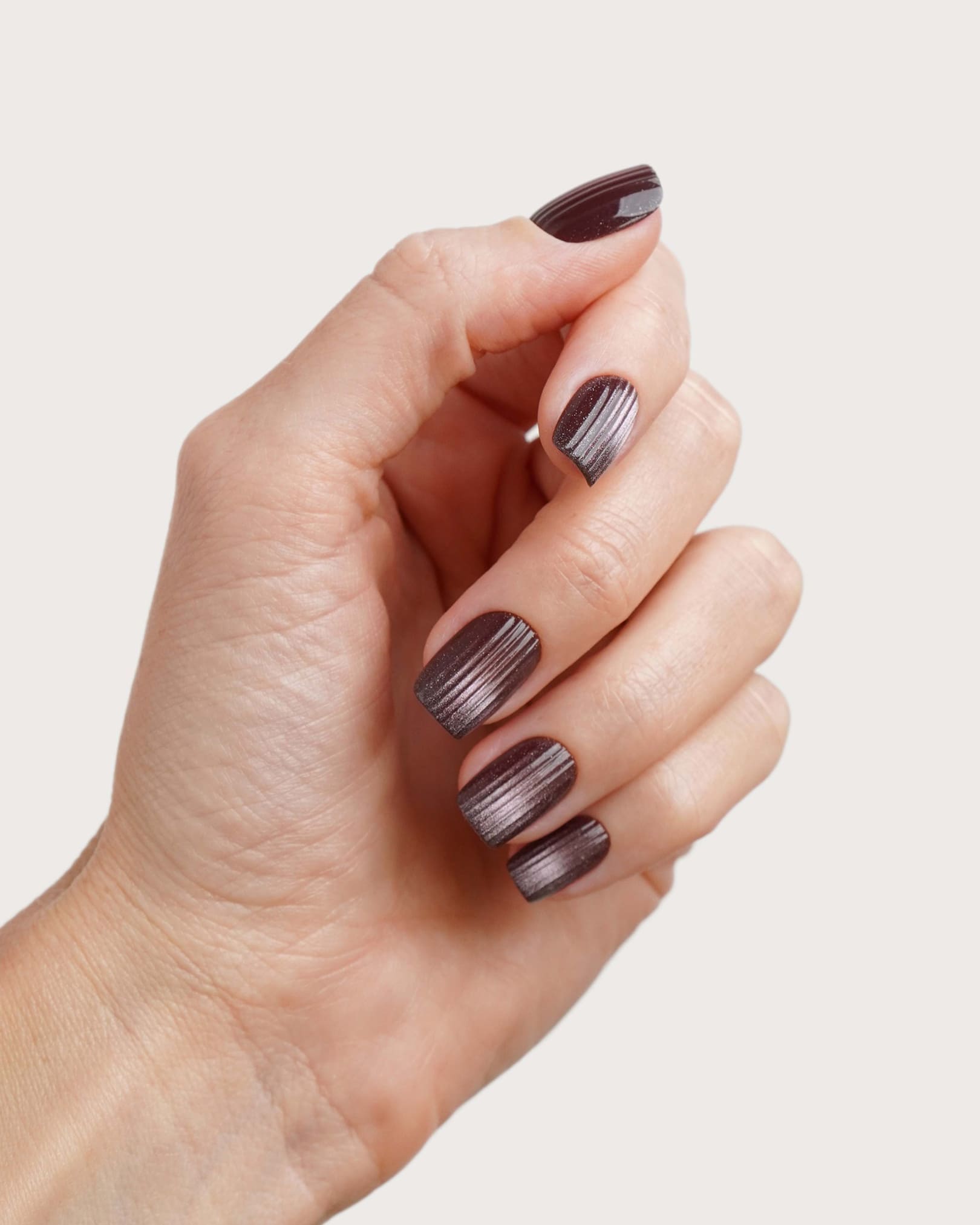 Espresso Martini Corte Quadrate Press Ons in Soft Gel