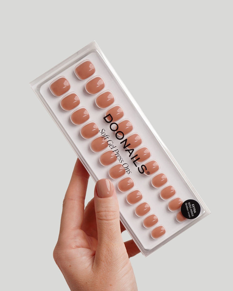 Espresso Ultra Corte Quadrate Press Ons in Soft Gel