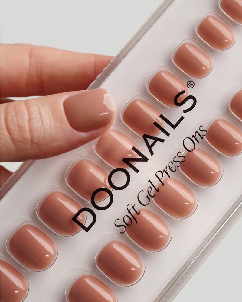 Espresso Ultra Corte Quadrate Press Ons in Soft Gel