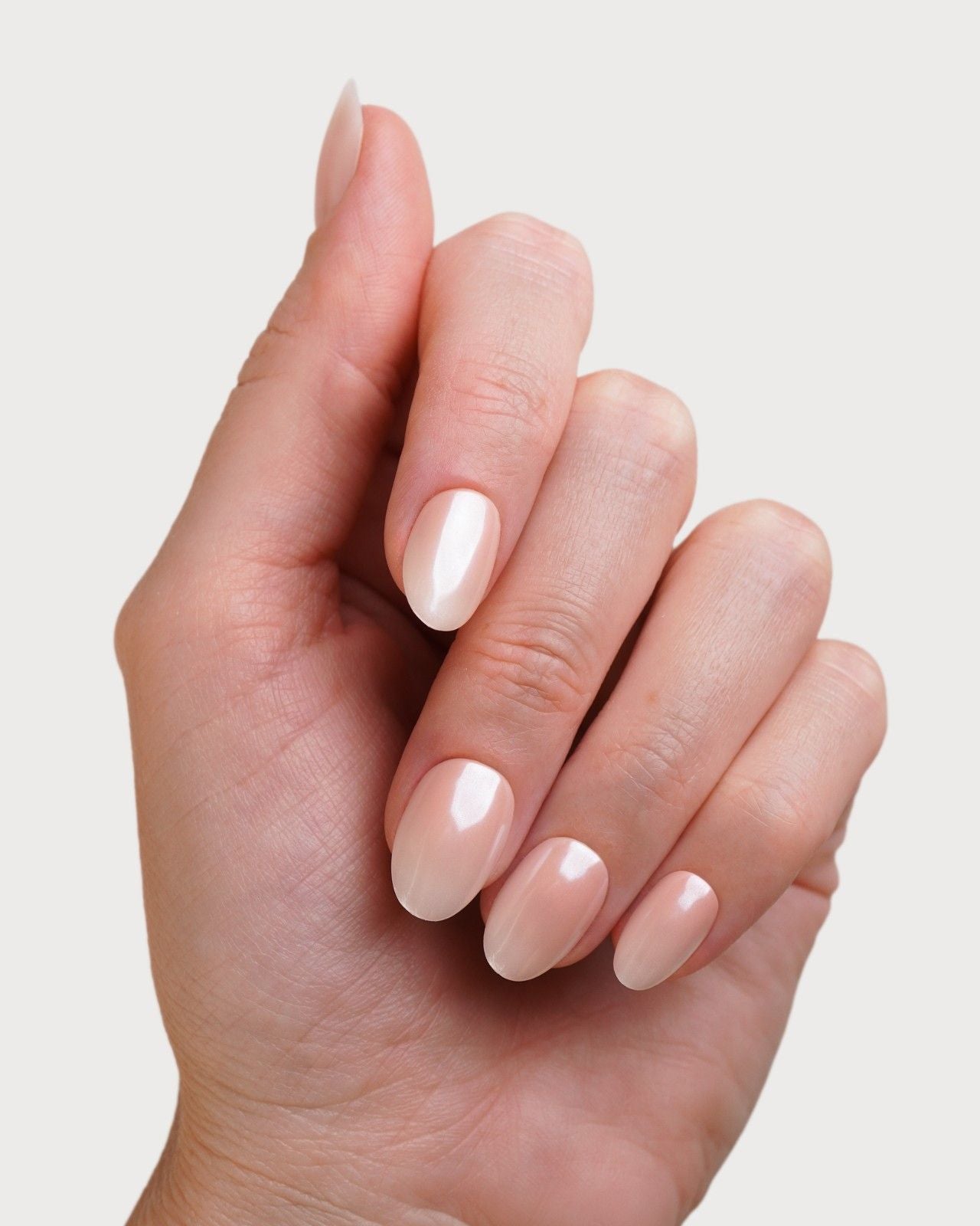 Glazed Babyboomer Corte Rotonde Press Ons in Soft Gel