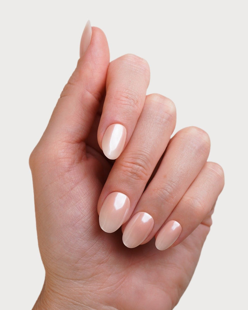 Glazed Babyboomer Corte Rotonde Press Ons in Soft Gel