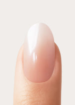 Glazed Babyboomer Medie Rotonde Press Ons in Soft Gel