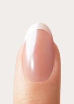 Glazed French Medie Rotonde Press Ons in Soft Gel