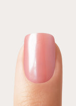 Glazed Peach Extra Corte Quadrate Press Ons in Soft Gel