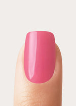Hot Pink Corte Quadrate Press Ons in Soft Gel