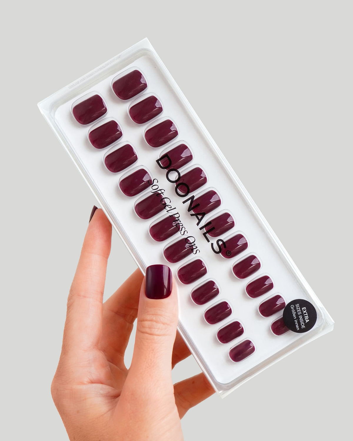 Into You Extra Corte Quadrate Press Ons in Soft Gel