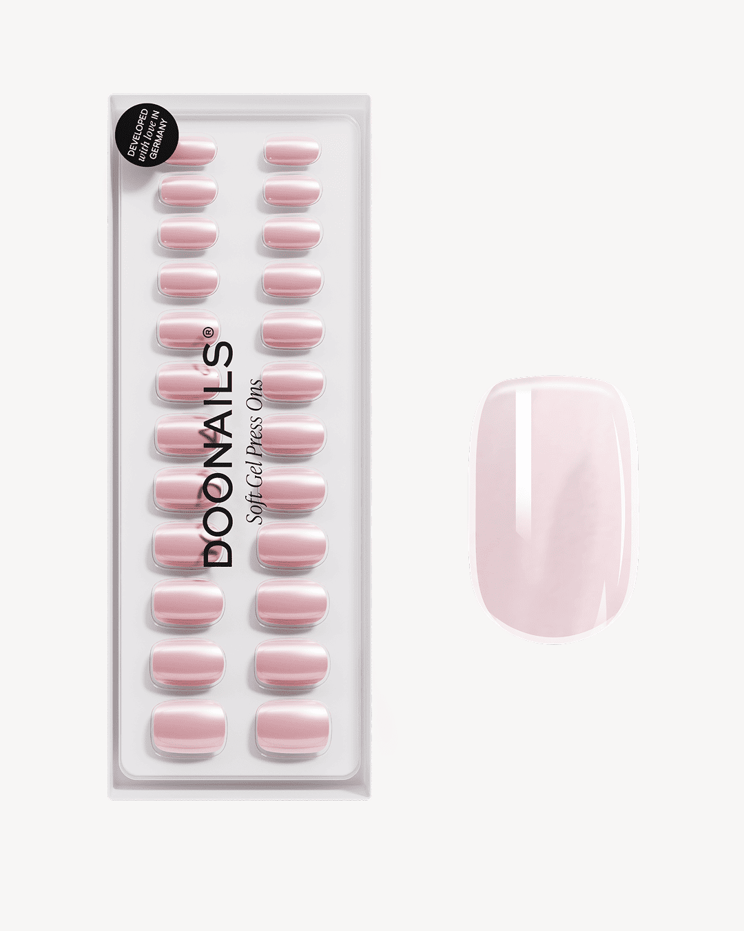 Jetset Corte Quadrate Press Ons in Soft Gel