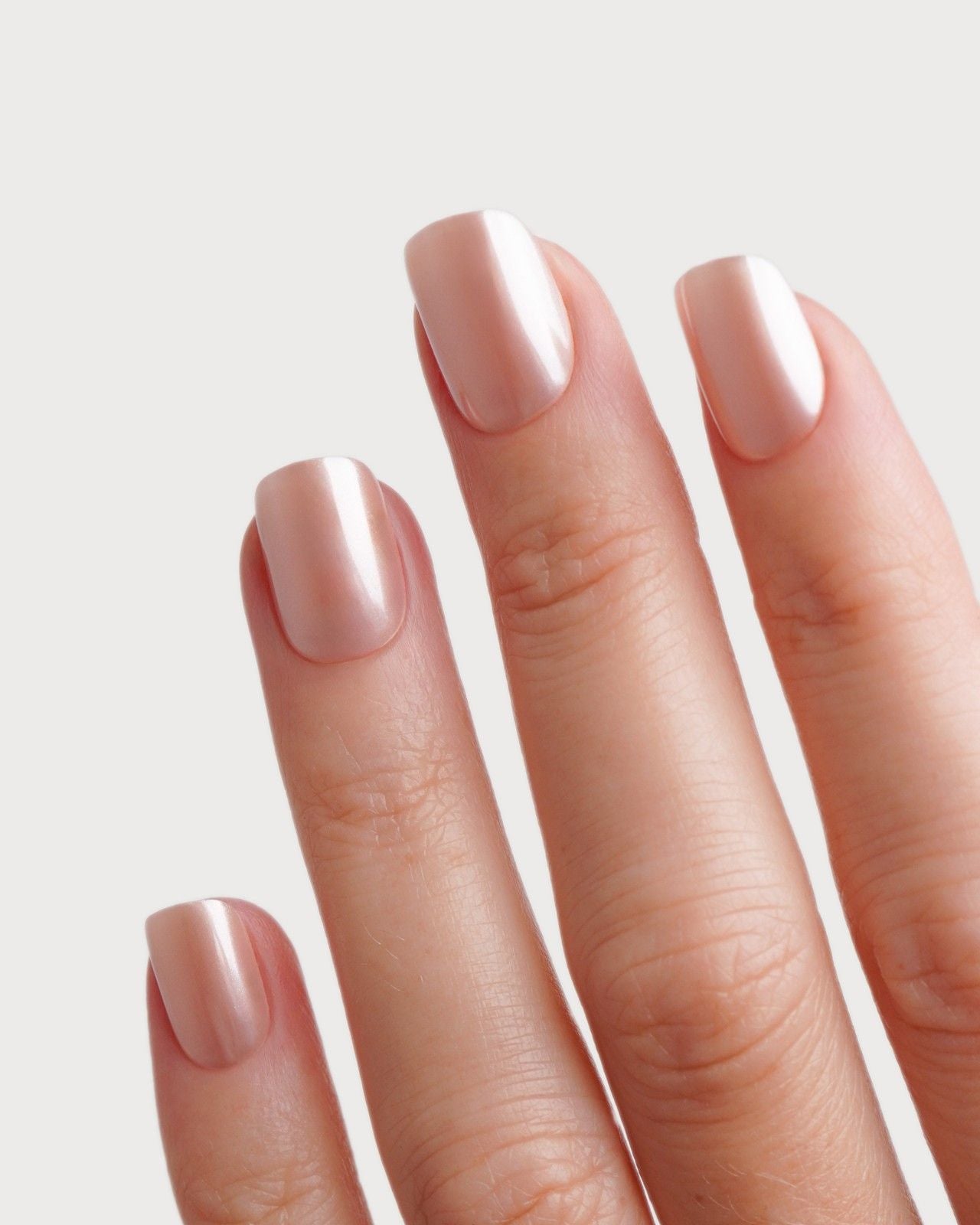 Edizione Limitata Glazed Coral Corte Quadrate Press Ons in Soft Gel