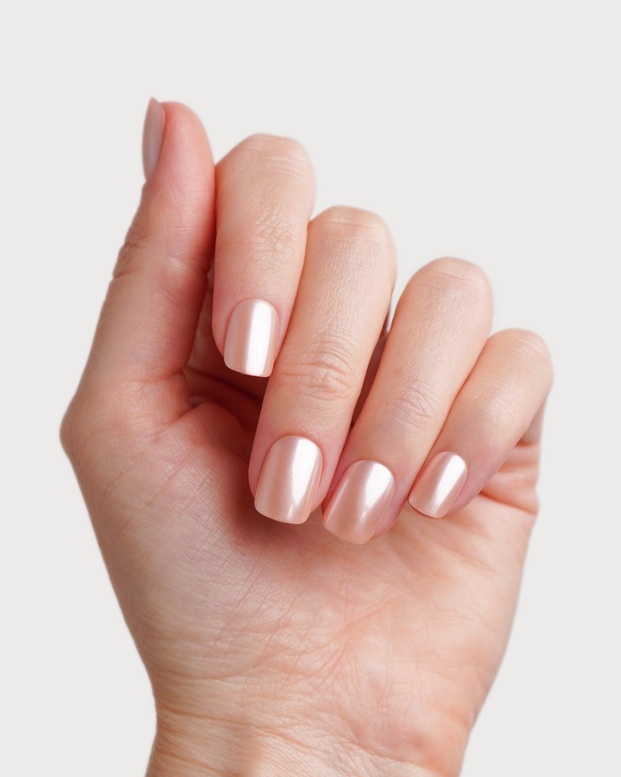 Edizione Limitata Glazed Coral Corte Quadrate Press Ons in Soft Gel