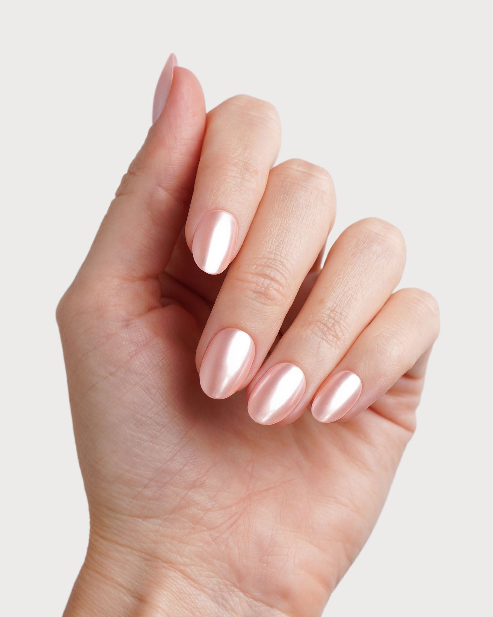 Edizione Limitata Glazed Rose Corte Rotonde Press Ons in Soft Gel