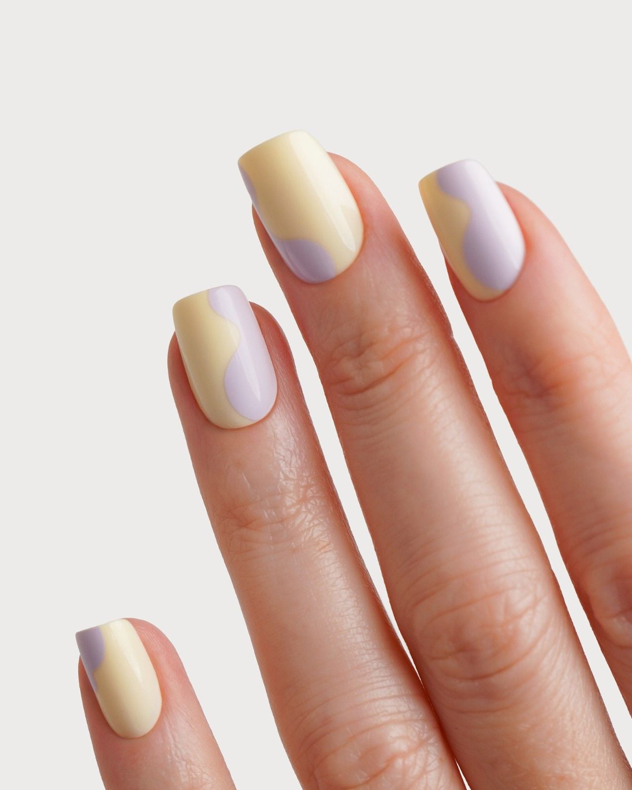 Edizione Limitata Pastel Pop Corte Quadrate Press Ons in Soft Gel