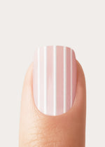 Edizione Limitata Strawberry Stripes Extra Corte Quadrate Press Ons in Soft Gel