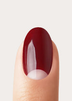 Mademoiselle Bordeaux Corte Rotonde Press Ons in Soft Gel