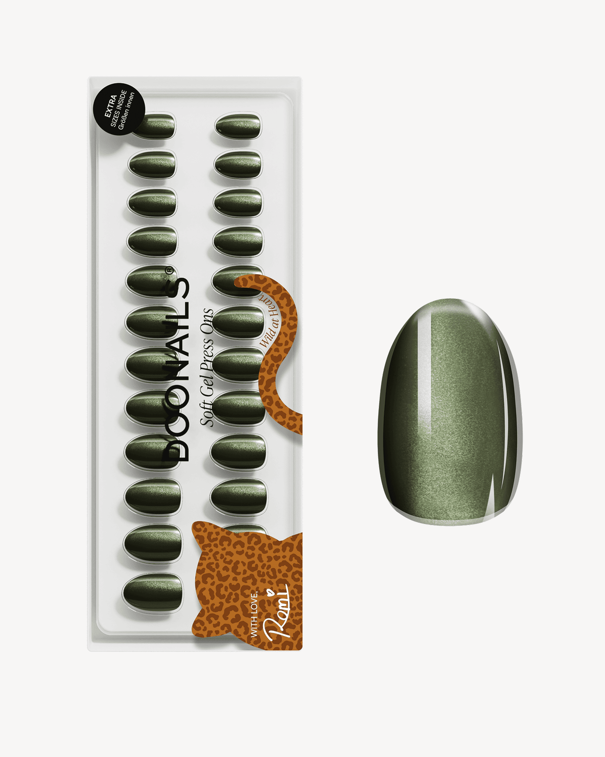 Olive You Corte Rotonde Press Ons in Soft Gel