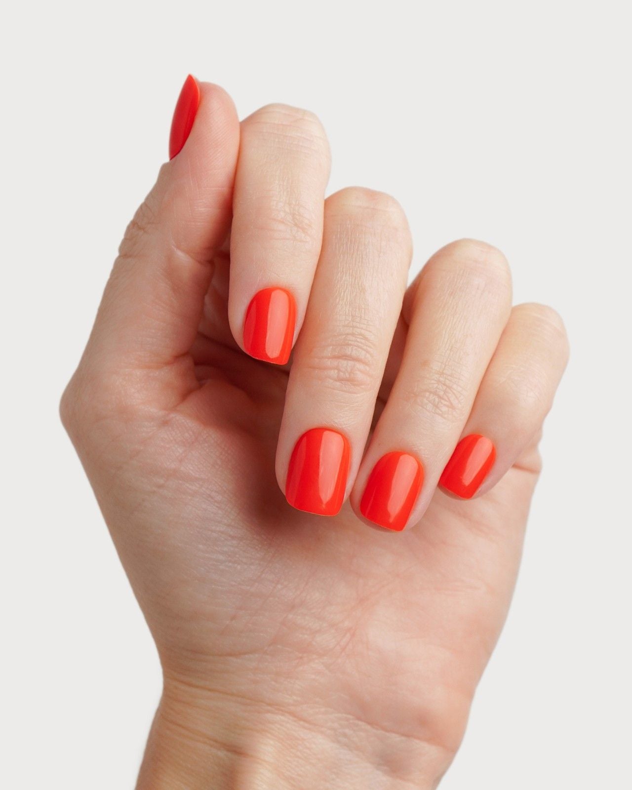 On Fire Extra Corte Quadrate Press Ons in Soft Gel
