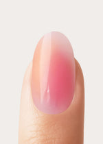 Orange Pink Aura Medie Rotonde Press Ons in Soft Gel