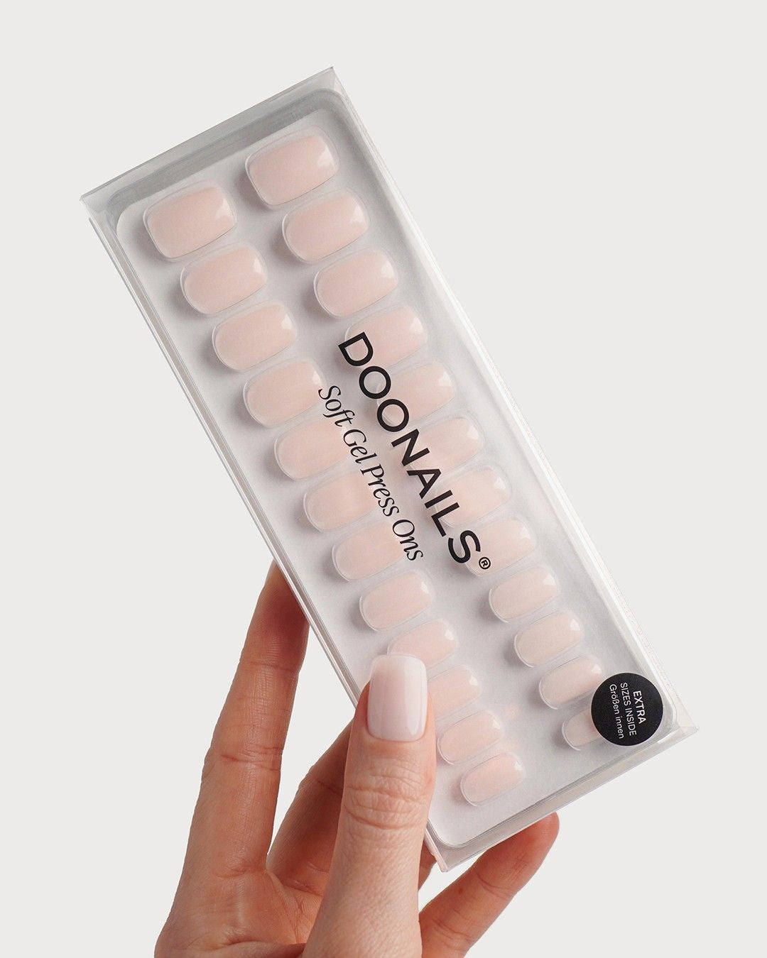 Pillow Talk Corte Quadrate Press Ons in Soft Gel