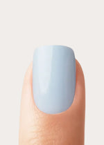 Powder Blue Extra Corte Quadrate Press Ons in Soft Gel