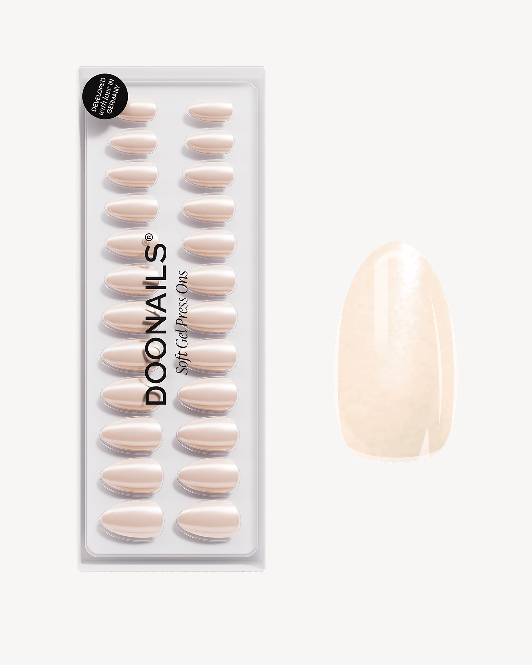 Prosecco Corte Mandorla Press Ons in Soft Gel