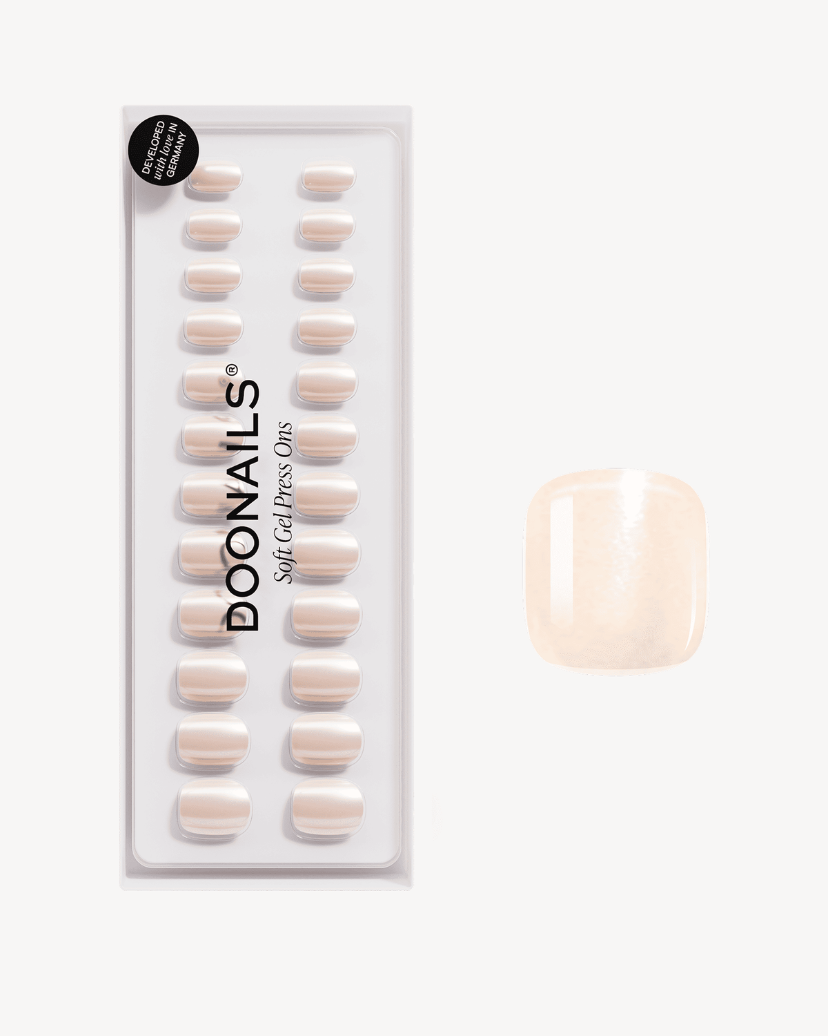 Prosecco Ultra Corte Quadrate Press Ons in Soft Gel