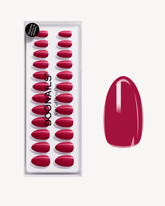 Press Ons in Soft Gel Raspberry Mandorla Cortedoonails