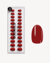 Red Glitter Soft Gel Press Onsdoonails