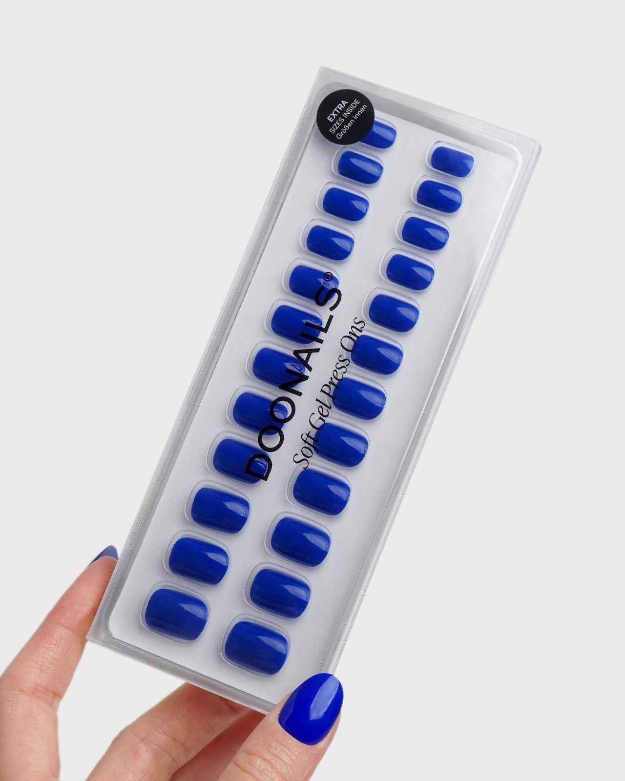 Santorini Extra Corte Quadrate Press Ons in Soft Gel