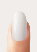 Snow White Medie Rotonde Press Ons in Soft Gel