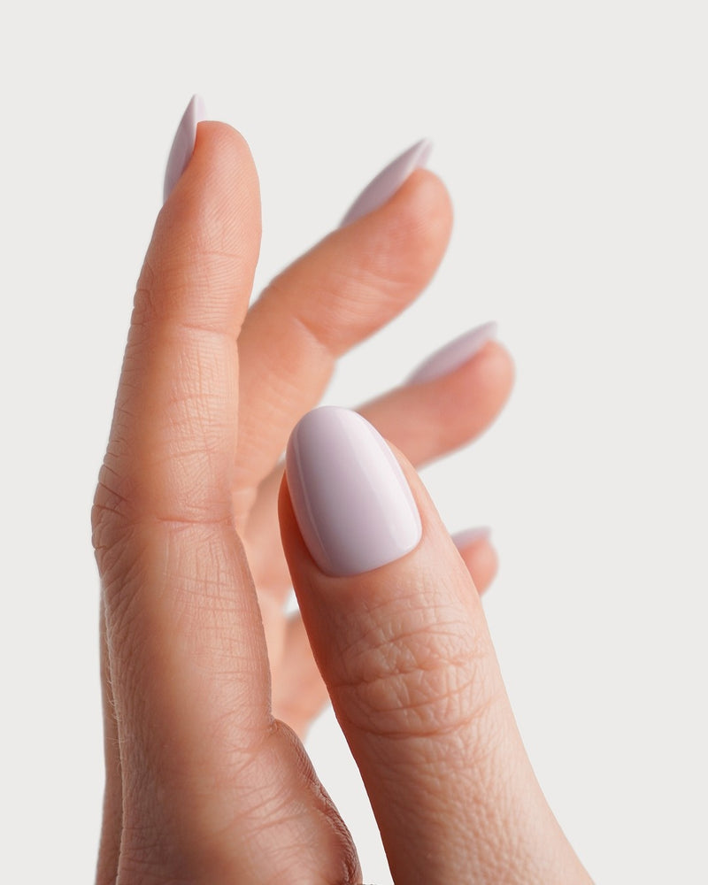 Soft Lilac Corte Rotonde Press Ons in Soft Gel
