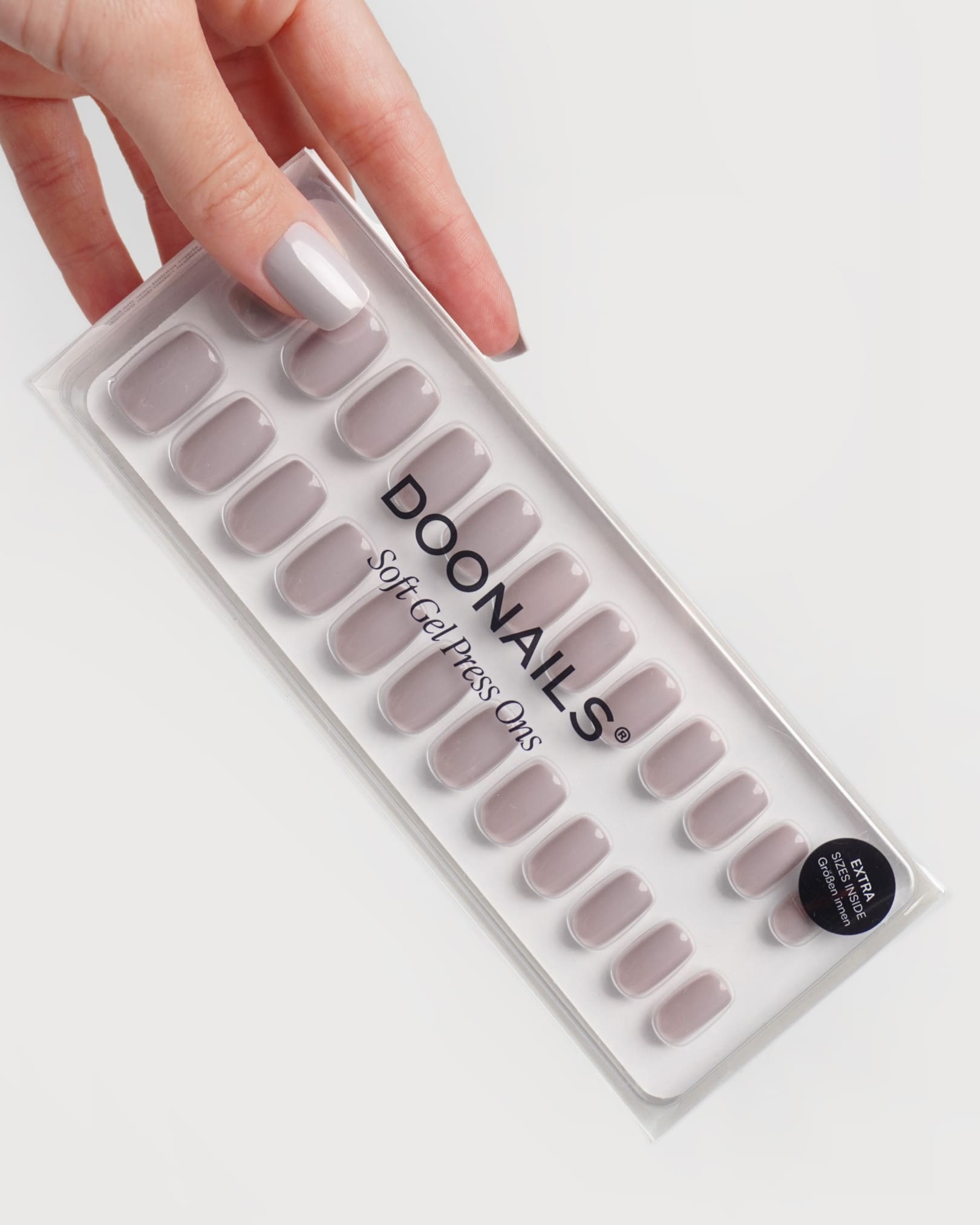 Press Ons in Soft Gel Stone Quadrate Corte - Doonails Italy