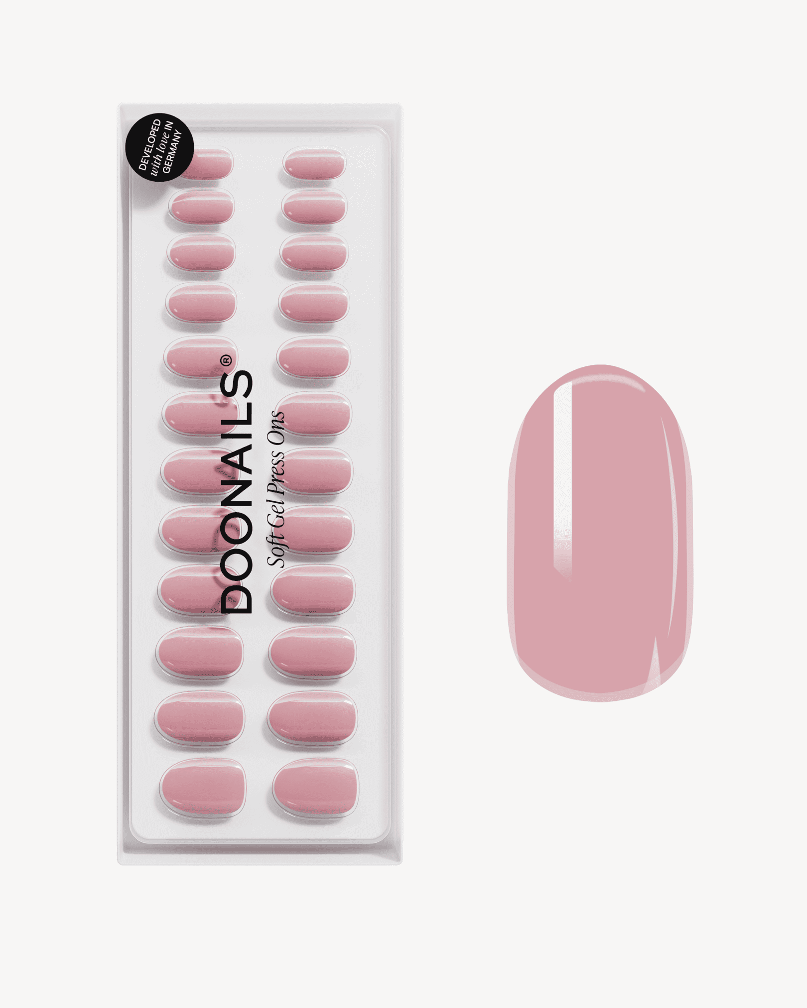 Valentine Crush Medium Round Soft Gel Press Ons - Italy