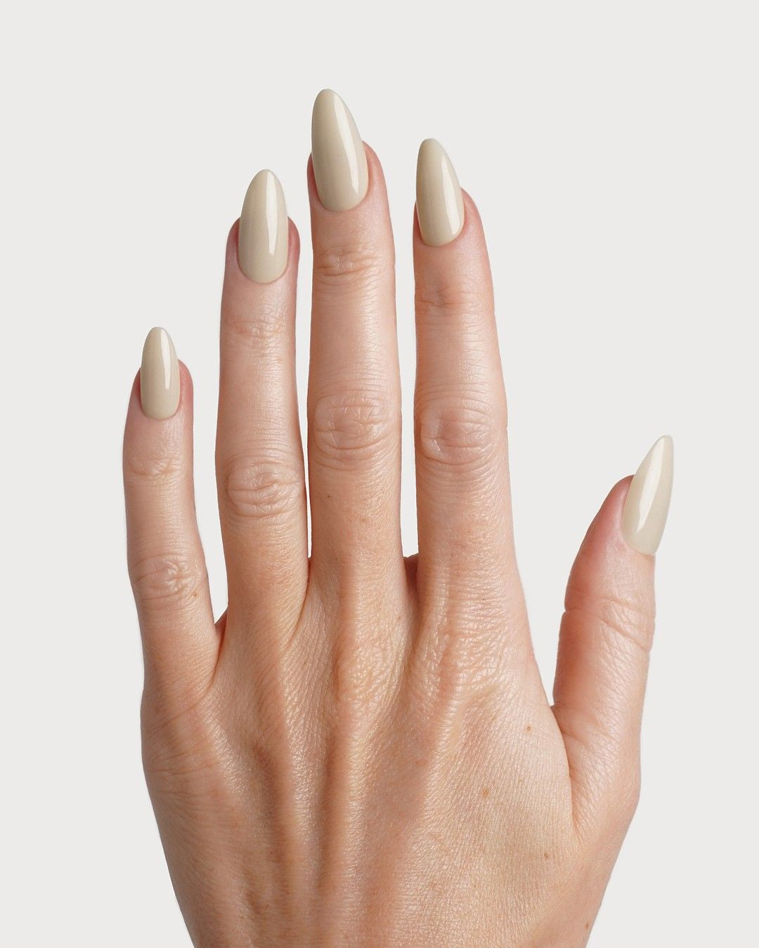 Vanilla Medium Almond Soft Gel Press Ons - Italy