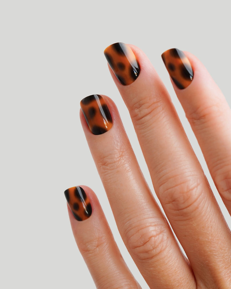 Wild Heart Extra Corte Quadrate Press Ons in Soft Gel