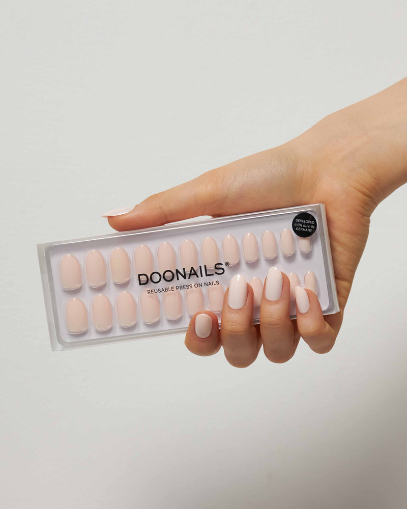 Press Ons in Soft Gel Cheesecake Rotonde Medie - Doonails Italy