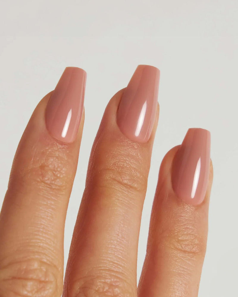Press Ons in Soft Gel Espresso Coffin Corte - Doonails Italy