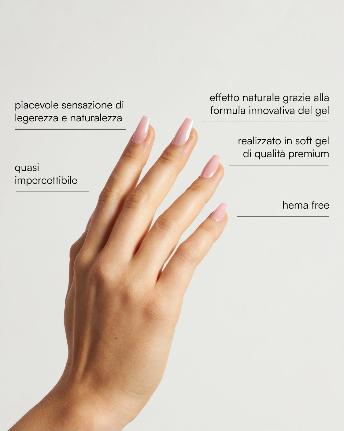 Jetset Corte Coffin Press Ons in Soft Gel