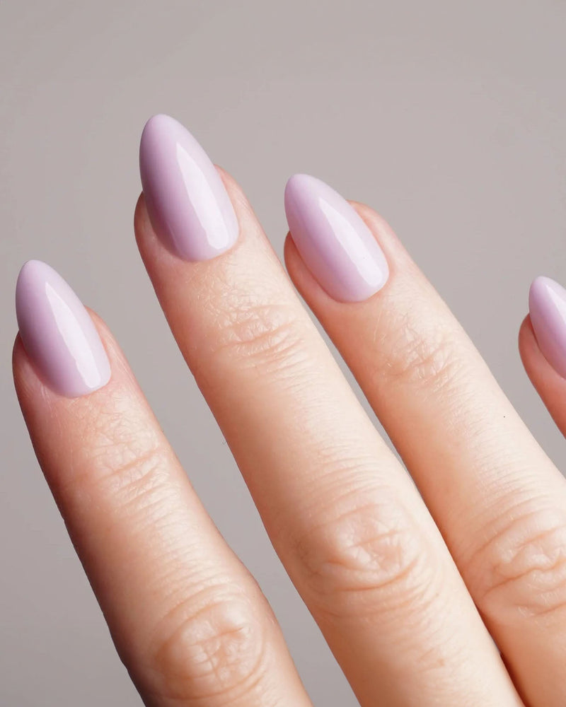 Press Ons in Soft Gel Lavender Mist Mandorla Corte - Doonails Italy