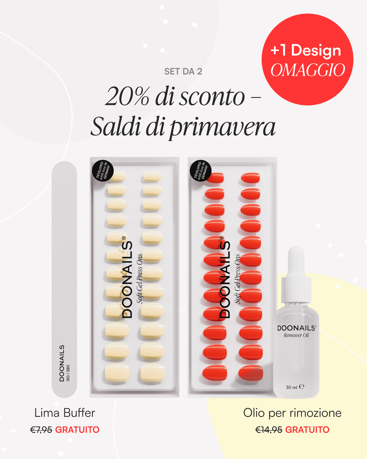 Kit Iniziale Spring Sale – Press Ons in Soft Gel