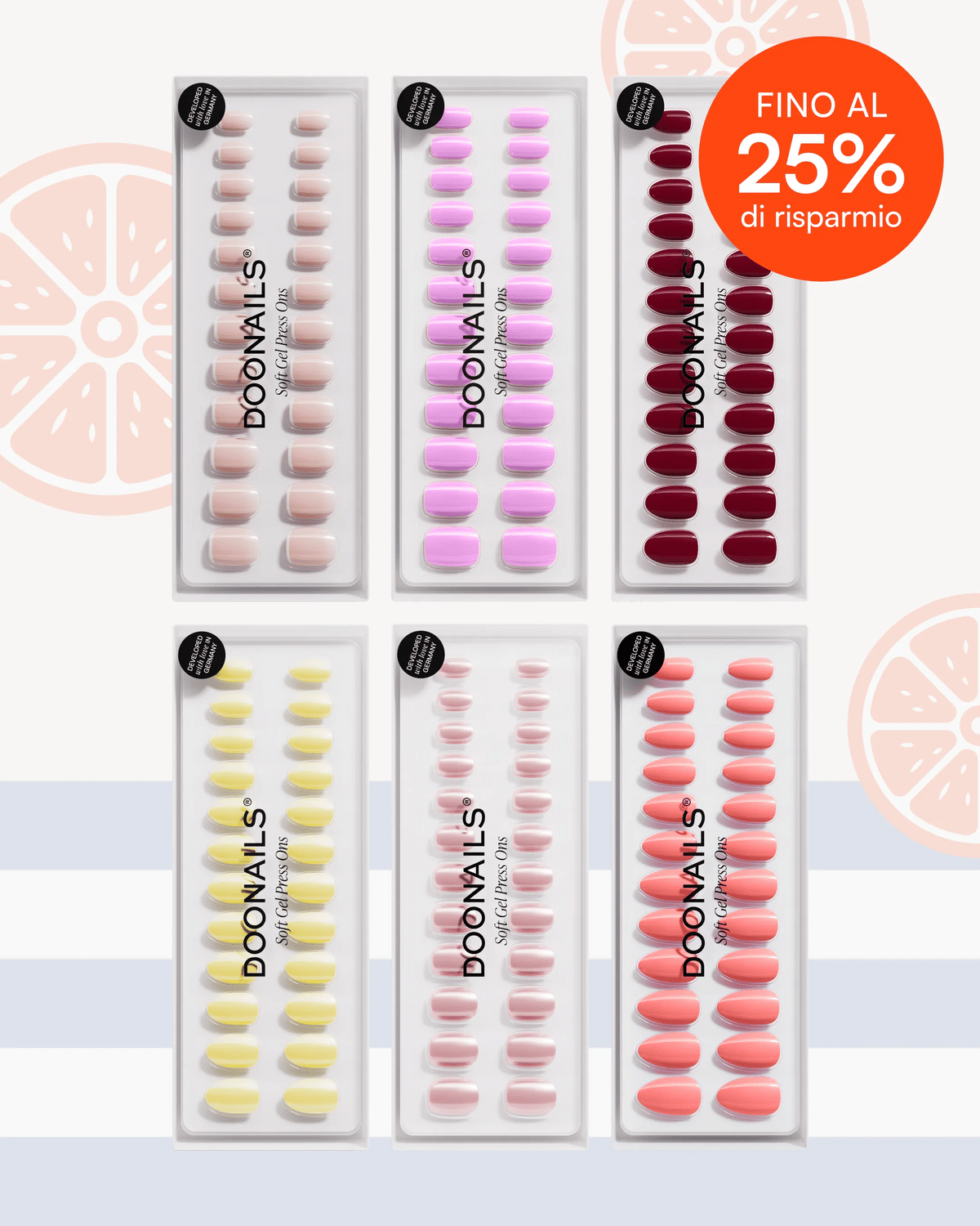 Pacchetto Mix & Match Ricarica - Press Ons in Soft Geldoonails